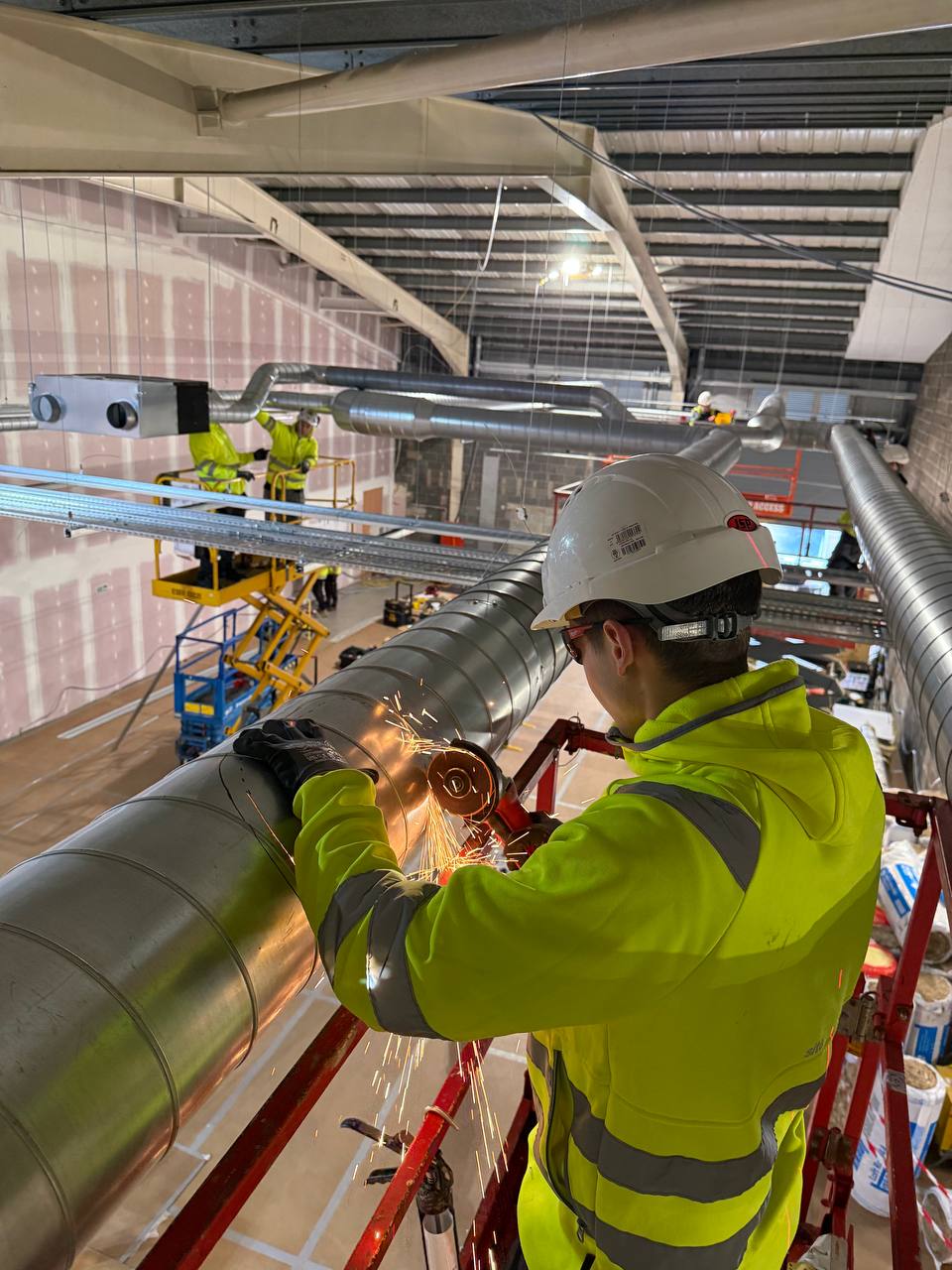 Ventilation ductwork forming part of a defined installation package